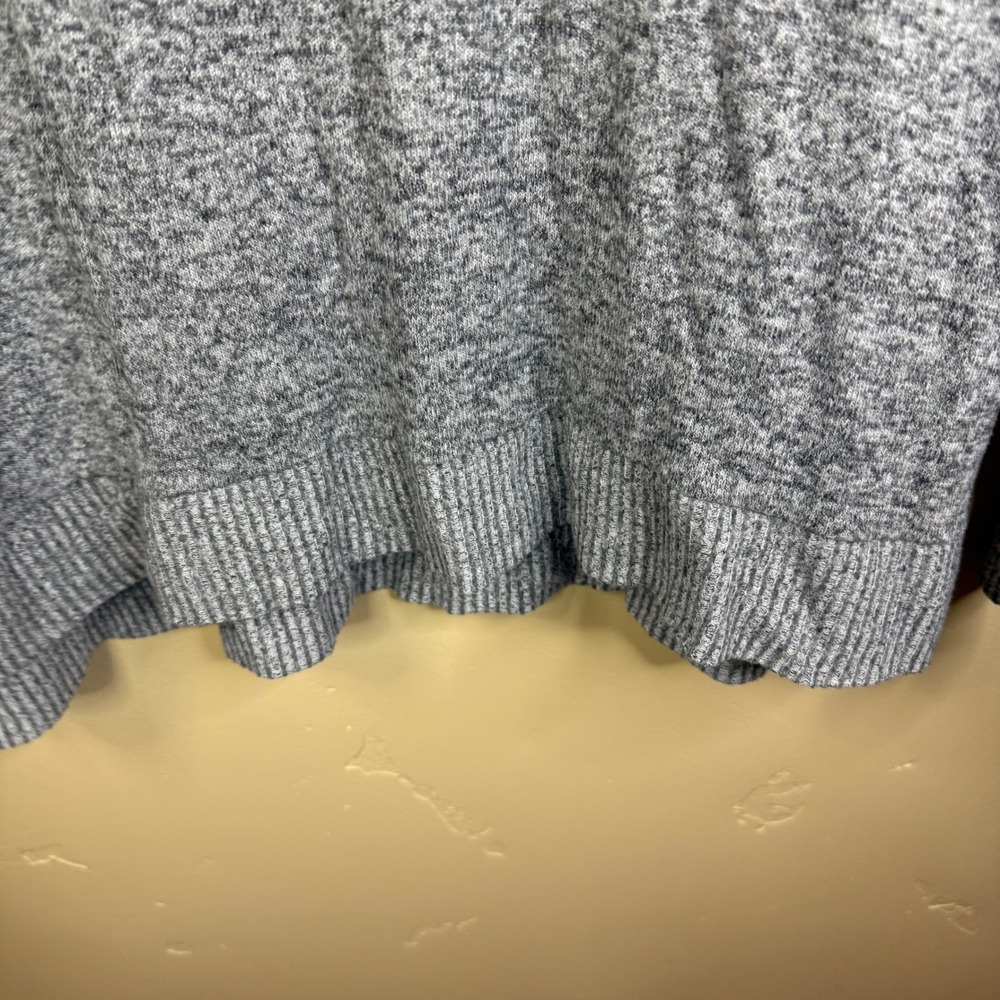 Saturday Sunday‎ Anthro Gray Marled Knit Shawl Collar Button Pullover Sweater - Picture 7 of 8